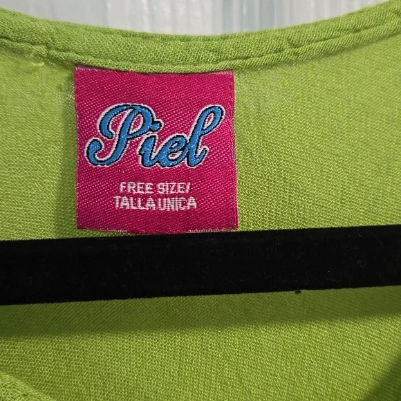 Piel Green Sleeveless Dress with Floral Embroidery - Picture 2 of 13